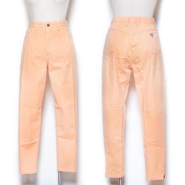 RARE Vintage 80's Pastel Peach Guess Jeans Sz 29W 