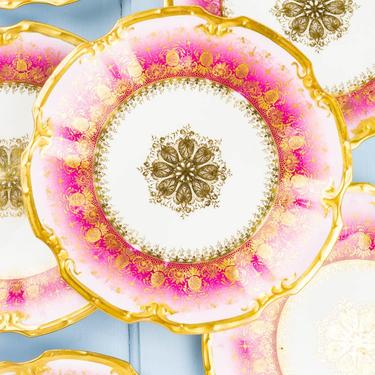 Antique Limoges Dessert Plates - Set of 10