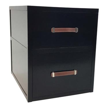 Hickory Chair Modern Black Wood Two Drawer Harrison File Cabinet