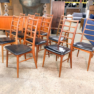 Set of 10 niels koefoed “lise” chairs