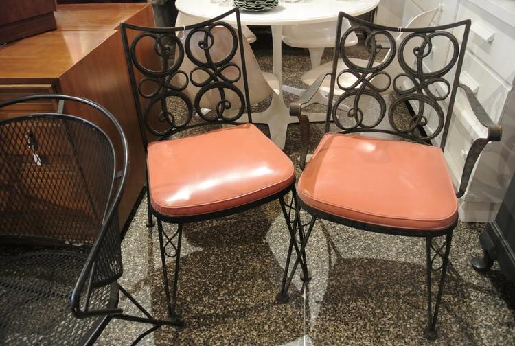 wrought iron garden chairs $55 each 4 available