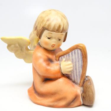 Vintage Hummel Angel with Harp, Song of Praise, Goebel W. Germany, Hand Painted for Nativity, #454 