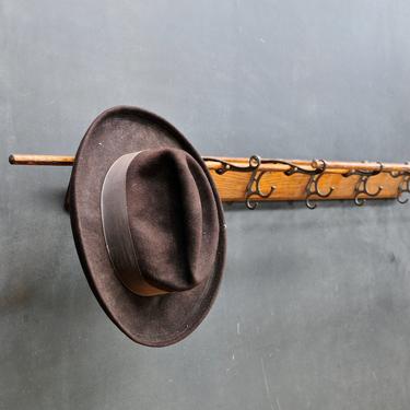 1890s Train Station Wall Hat Rack Mercantile Wild Old West Union Pacific Vintage Cabin Modern Boho Rustic Lodge Victorian Hooks 