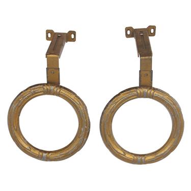 Pair of Brass Traditional Curtain Tie Backs
