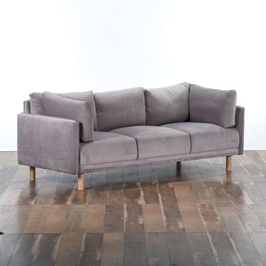 Rove Concepts Stone Grey Velour Sofa 