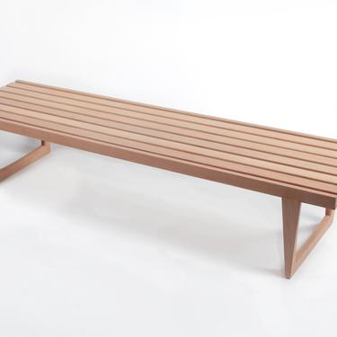 VINTAGE  -  “Tokyo” bench by Yngvar Sandström for Nordiska Kompaniet “Triva” series. Dated 9.18.1964. Made from Solid oak 