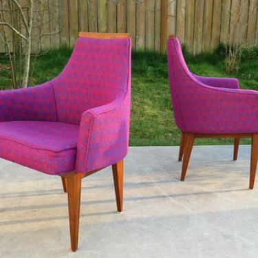 VTG Pair of KIPP STEWART for CAL-MODE Calvin DINING or SIDE CHAIRS Mid Century