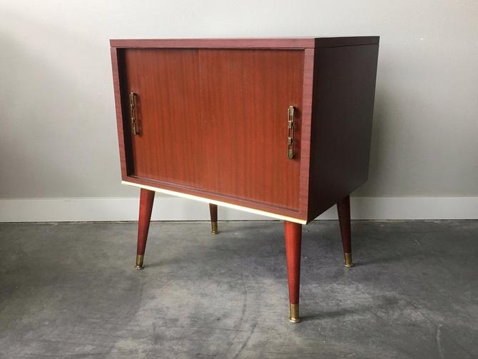 Vintage Mid Century Modern Record Cabinet From Rerunroom Of