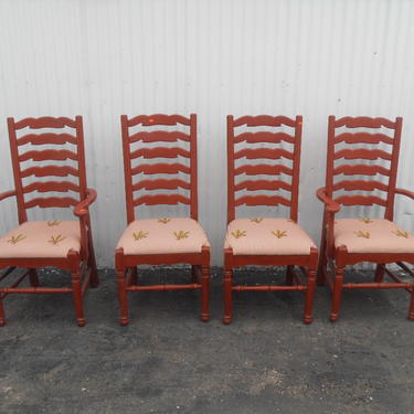 Farmhouse Ladder Back Dining Chairs