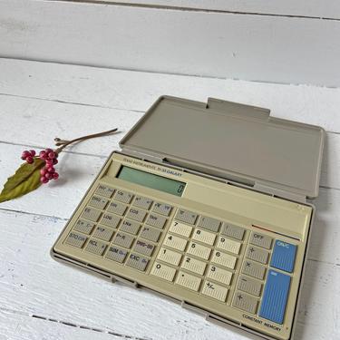 Vintage 1980's Texas Instruments TI-30 Calculator With Vase // Vintage Desk Decor, Calculator, Math, Engineer, Accountant Lover // Gift 