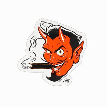 2002 Poster Pop Sticker Devil Head Coop 