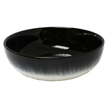 Ann Demeulemeester for Serax Dé X-Small High Plate / Bowl in Off White / Black
