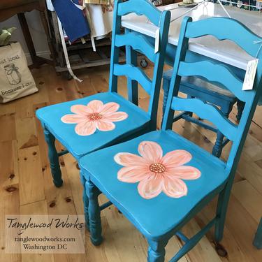 Hand Painted Farm Chairs