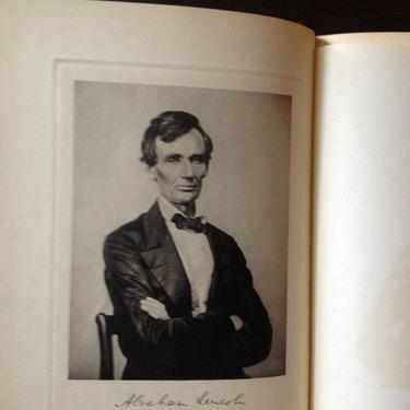 1928 Books Abraham Lincoln 1809 through 1858 Volume l and ll by A. Beveridge Blue Bindings  President Biographical 