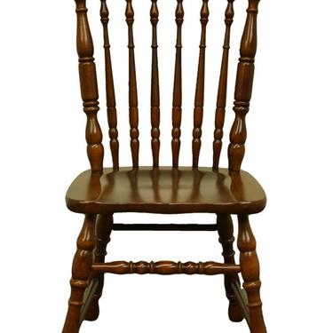 Tell City Furniture Rustic Country Style Solid Cherry Spindle Back Dining Side Chair 9058 W. #49 Rumford Finish 