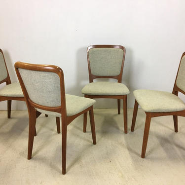 Set of Four Danish Modern Koefoed Larsen Teak Dining Chairs 