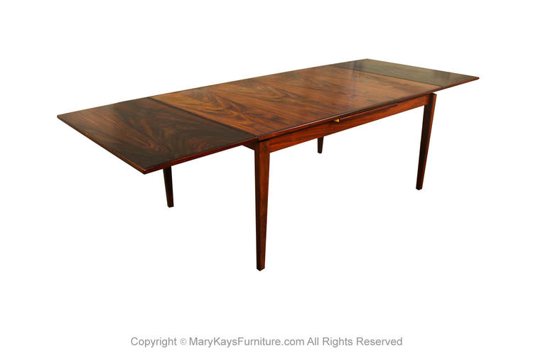 Danish Rosewood Extra Large Extendable Dining Table 