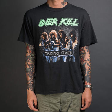 Vintage 1987 Overkill Wrecking Your Head Tour T-Shirt 