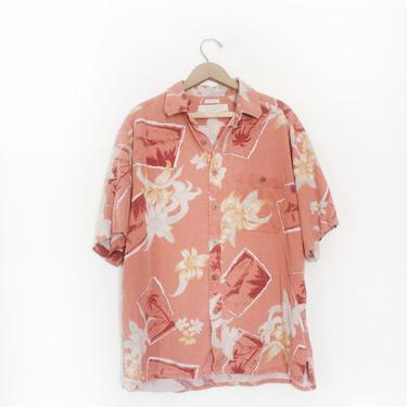 Salmon Softy Hawaiian 90s Shirt 