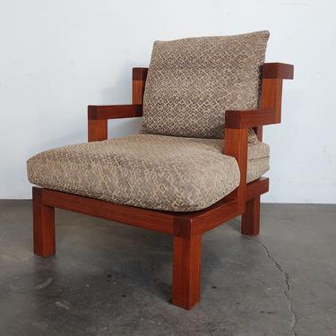 Solid Teak Lounge Chair by Alwy Visschedyk 