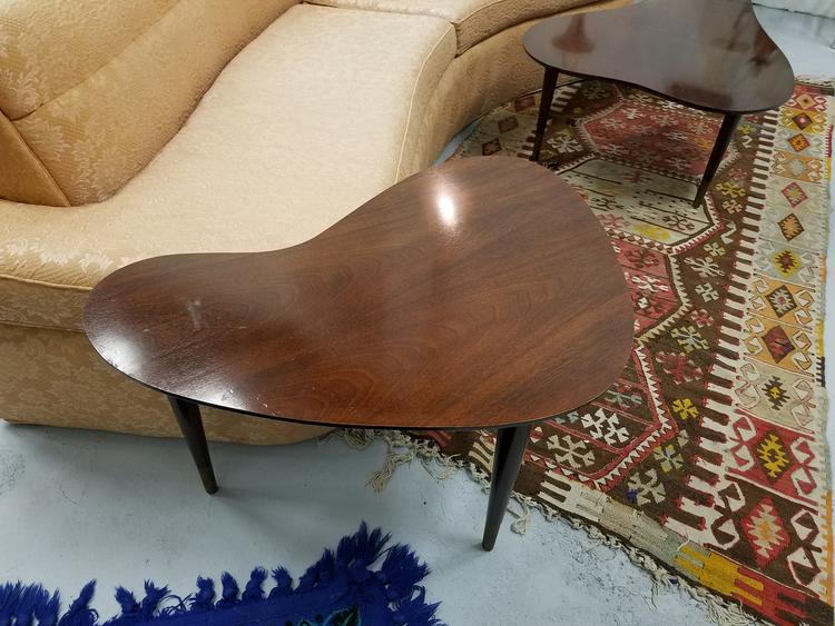Mid-Century Atomic Side Tables - Pair