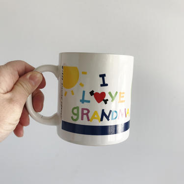 Vintage Ceramic Grandma Mug | Colorful Mug | Coffee Mug | Tea Cup | Lillian Vernon Mug | Gift for Grandma 