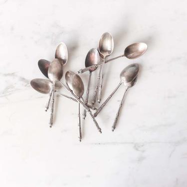 French Silver Teaspoons Set Of 12