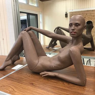Vintage Wolf And Vine Greneker Full Body Lounging Female Mannequin Display 