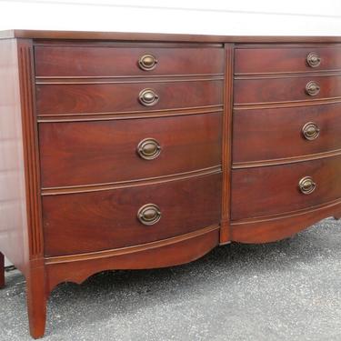Mahogany Serpentine Front Dresser by Dixie Furniture 1895