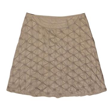 Escada Sport - Beige Floral Textured A-Line Skirt Sz 10