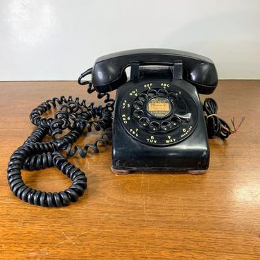 Vintage Western Electric Bell Systems Rotary Phone Black C/D 500 Movie Prop 
