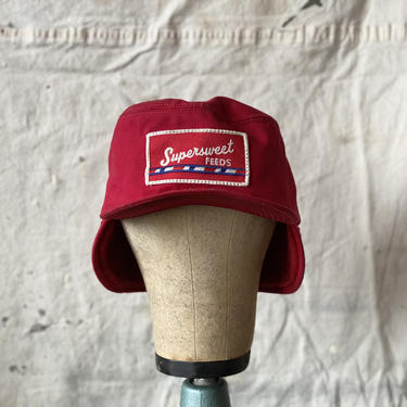 Vintage Supersweet Feeds K-Brand Ear Flap Farm Hat 
