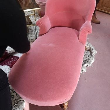 Pink Velvet Chaise