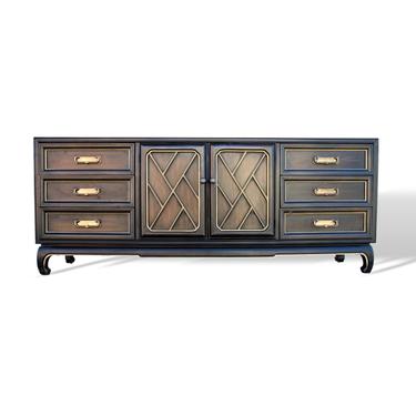 Chinoiserie Chinese Chippendale Dresser Credenza by American of Martinsville 