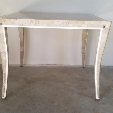 Vintage Maitland Smith Style Tessellated Stone Dining Table 