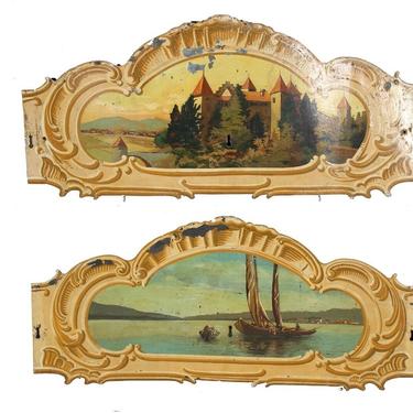 Merry-Go-Round/Carousel Tole Rounding Boards (pair) | Carnival Salvage