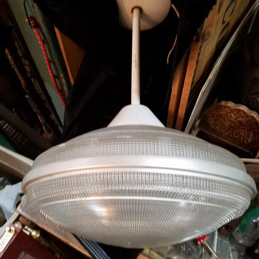 Vintage Holophane Pendant Light. 13 x 19