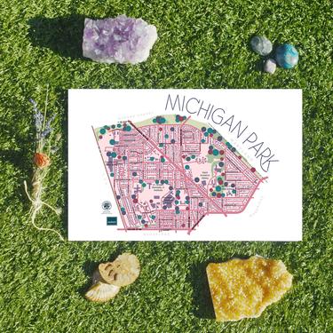 Michigan Park DC neighborhood map print 11x17 