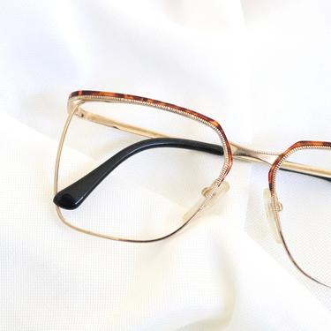 Vintage 70's Tortoise Wire Eyeglass Frames 
