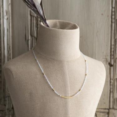 Gold Vermeil and Moonstone Zephyr Necklace