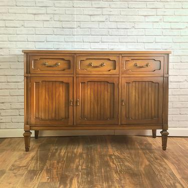 Item #200 Customizable Mid-century Neoclassical sideboard / buffet table 