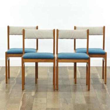 Set Of 4 Gangso Møbler Danish Modern Teak Dining Chairs