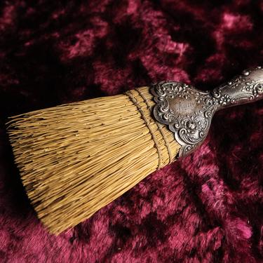 Antique 1897 Sterling Silver Handled Table Broom Brush 