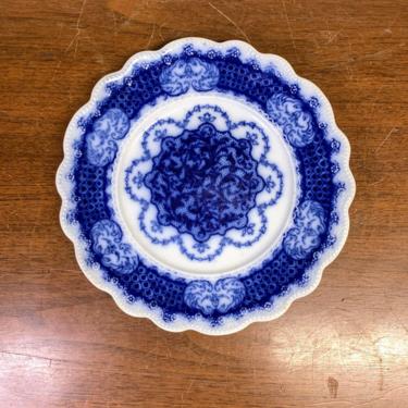Antique Grindley Marlborough Flow Blue Salad Plate 