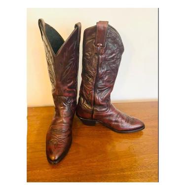Retro Women’s Justin  Cowboy Boots Size 6.5-7, Vintage Cowboy Boots, Vintage western Wear, Retro Boots 