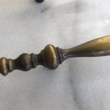 Vintage Brass Drawer Pulls Pair Long Slender 