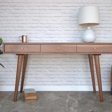 Bloom Desk / Console Table in Solid Walnut 