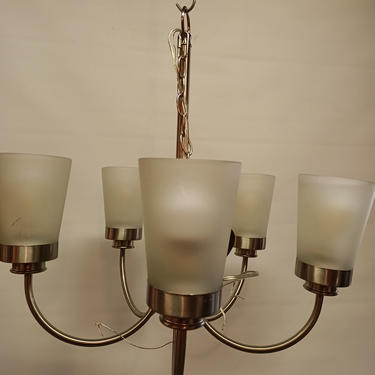 Contemporary Lighting 5 arm chandelier