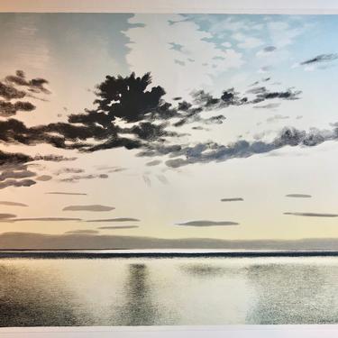 Spence Guerin Atmospheric Sunrise Beach Landscape Lithograph Signed 96/100 