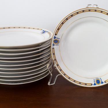 Set of 12 Bread Plates in Beverly Pattern by Noritake 